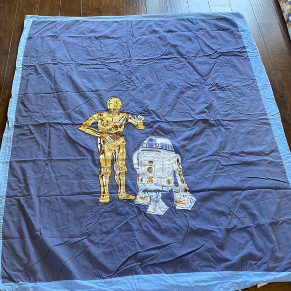 Pottery Barn Kids Other - Pottery Barn Kids - Star Wars Cotton TWIN Duvet Comforter Cover with Embroidery